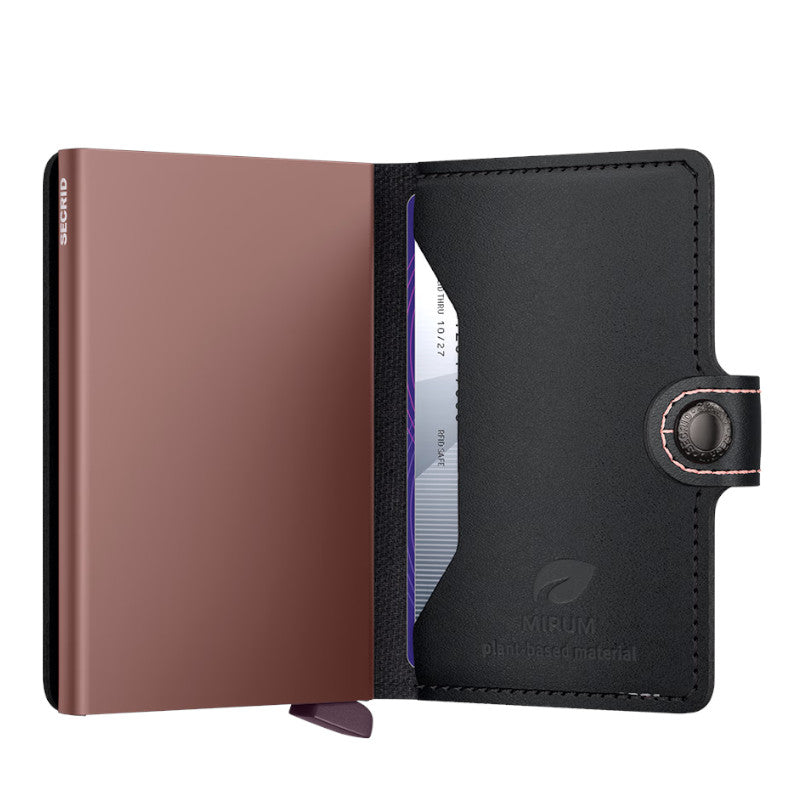 SECRID Portefeuille Miniwallet MIRUM Plant-Based Black Rose