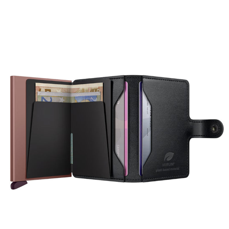 SECRID Portefeuille Miniwallet MIRUM Plant-Based Black Rose