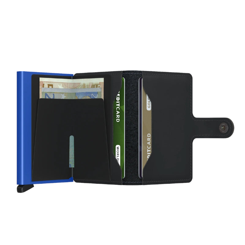 SECRID Portefeuille Miniwallet Matte Black & Blue