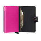 SECRID Portefeuille Miniwallet Matte Black & Fuchsia