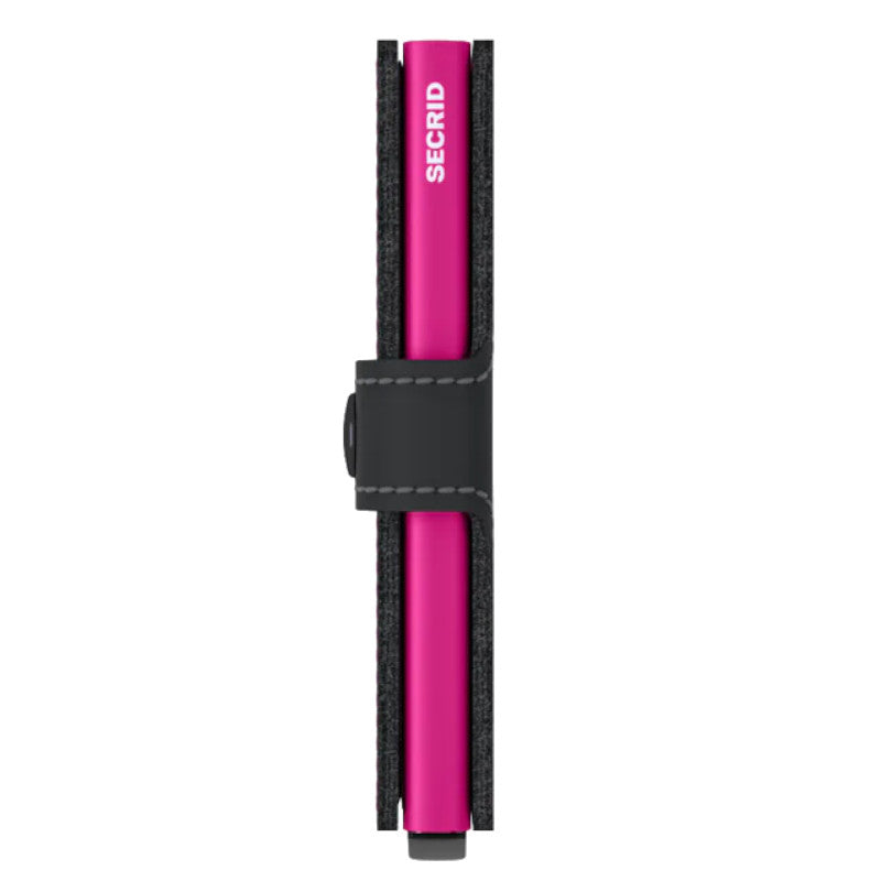 SECRID Portefeuille Miniwallet Matte Black & Fuchsia
