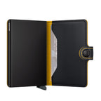 SECRID Portefeuille Miniwallet Matte Black & Ochre