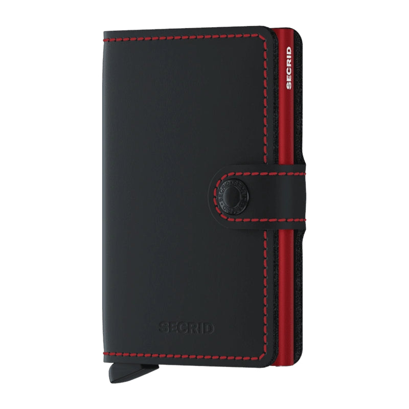 SECRID Portefeuille Miniwallet Matte Black & Red