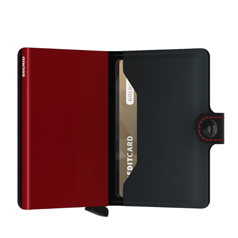 SECRID Portefeuille Miniwallet Matte Black & Red