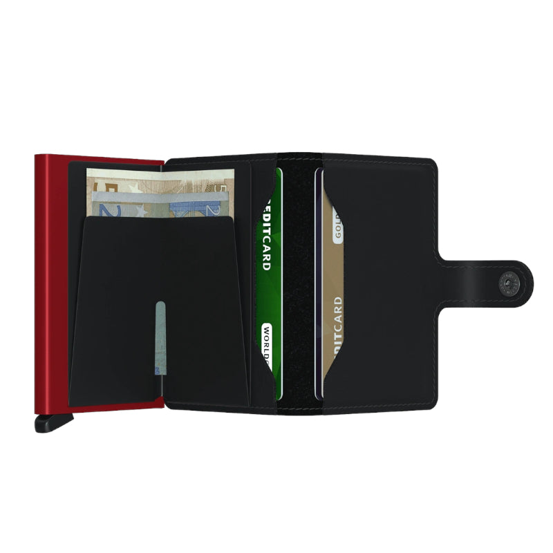 SECRID Portefeuille Miniwallet Matte Black & Red