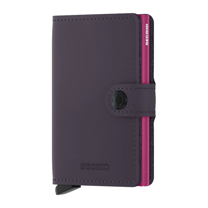 SECRID Portefeuille Miniwallet Matte Dark Purple-Fuchsia