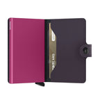 SECRID Portefeuille Miniwallet Matte Dark Purple-Fuchsia