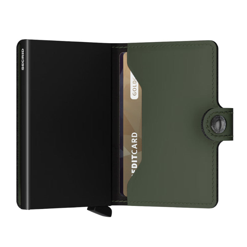SECRID Portefeuille Miniwallet Matte Green-Black