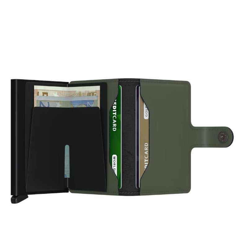 SECRID Portefeuille Miniwallet Matte Green-Black
