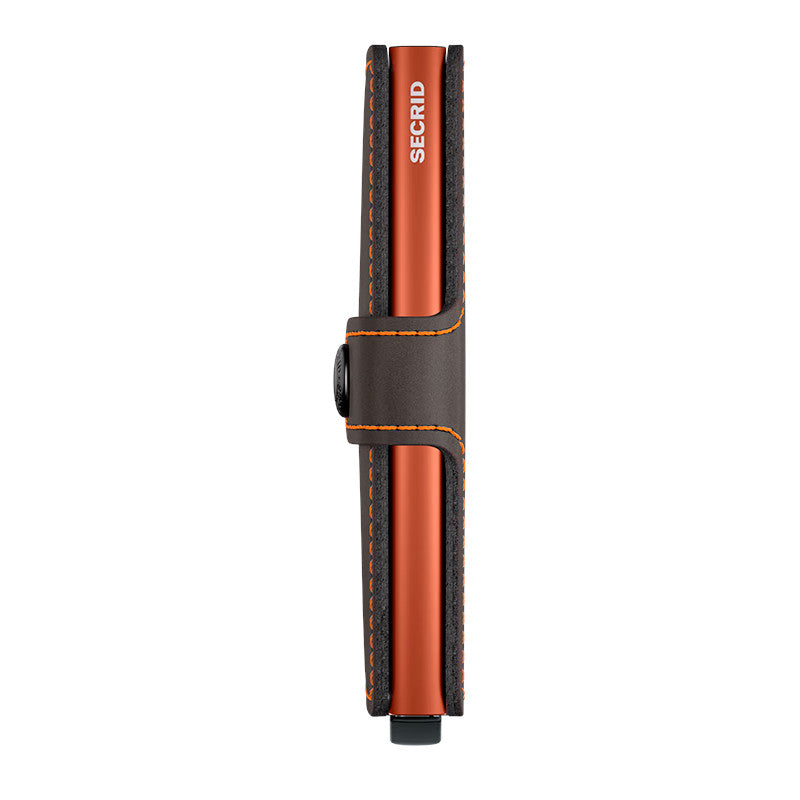 SECRID Portefeuille Miniwallet Matte Truffle & Orange