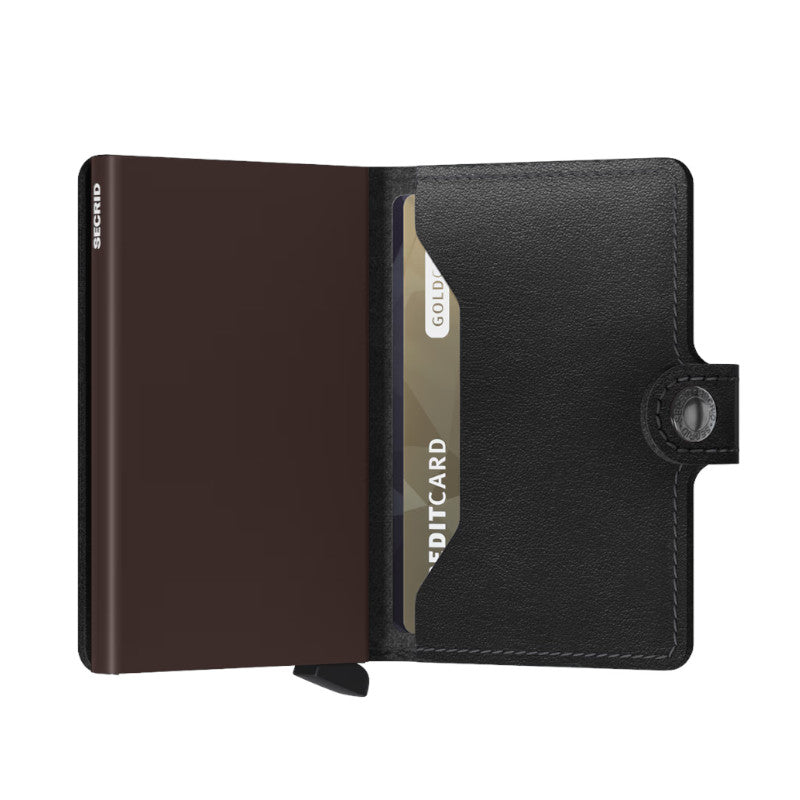 SECRID Portefeuille Miniwallet Original Black-Brown