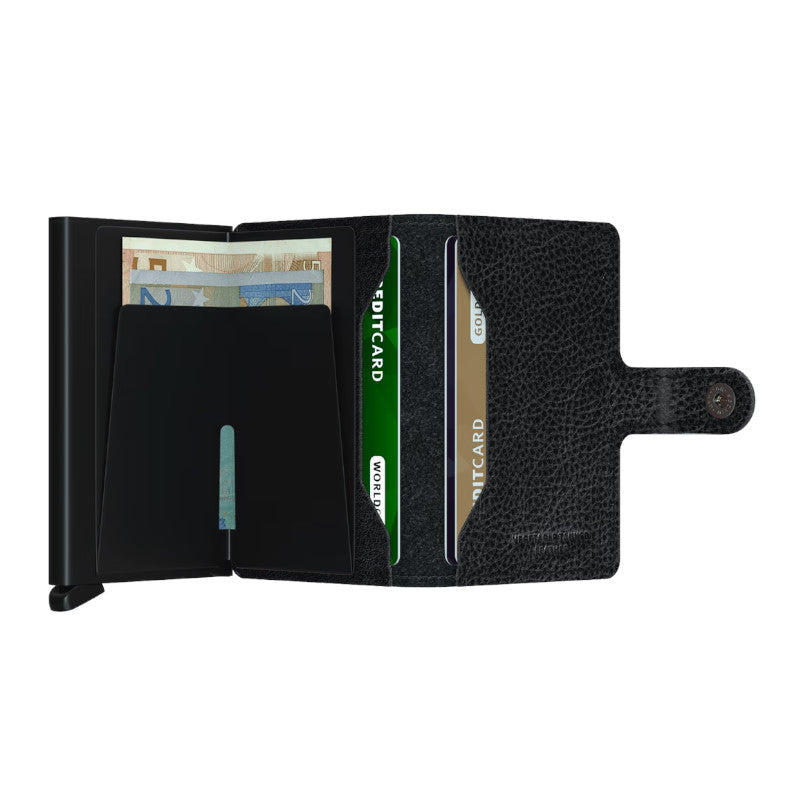 SECRID Portefeuille Miniwallet Veg Black-Black