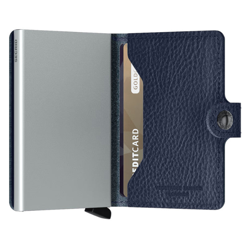 SECRID Portefeuille Miniwallet Veg Navy-Silver