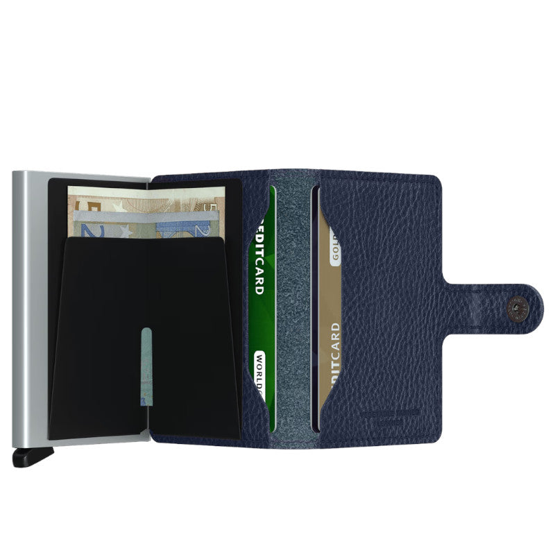 SECRID Portefeuille Miniwallet Veg Navy-Silver