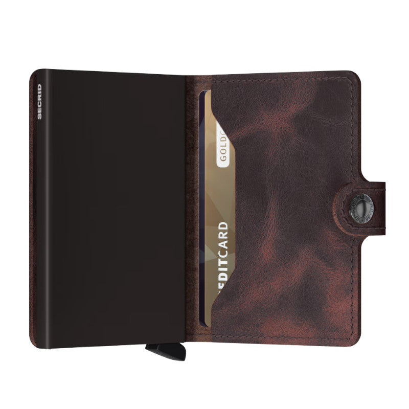 SECRID Portefeuille Miniwallet Vintage Chocolate