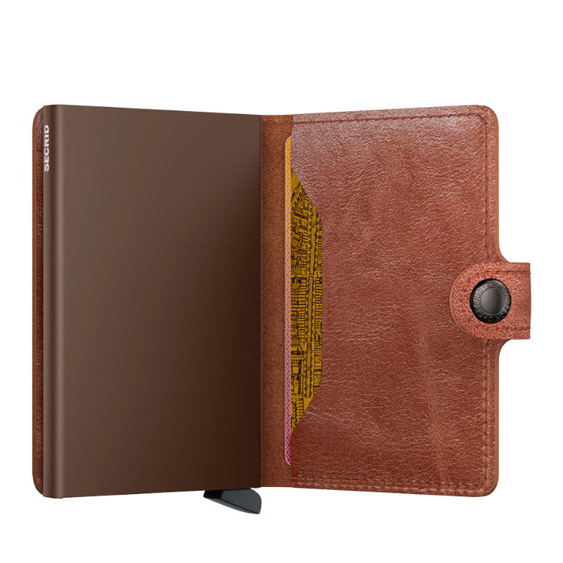 SECRID Portefeuille Miniwallet Vintage Cognac-Brown