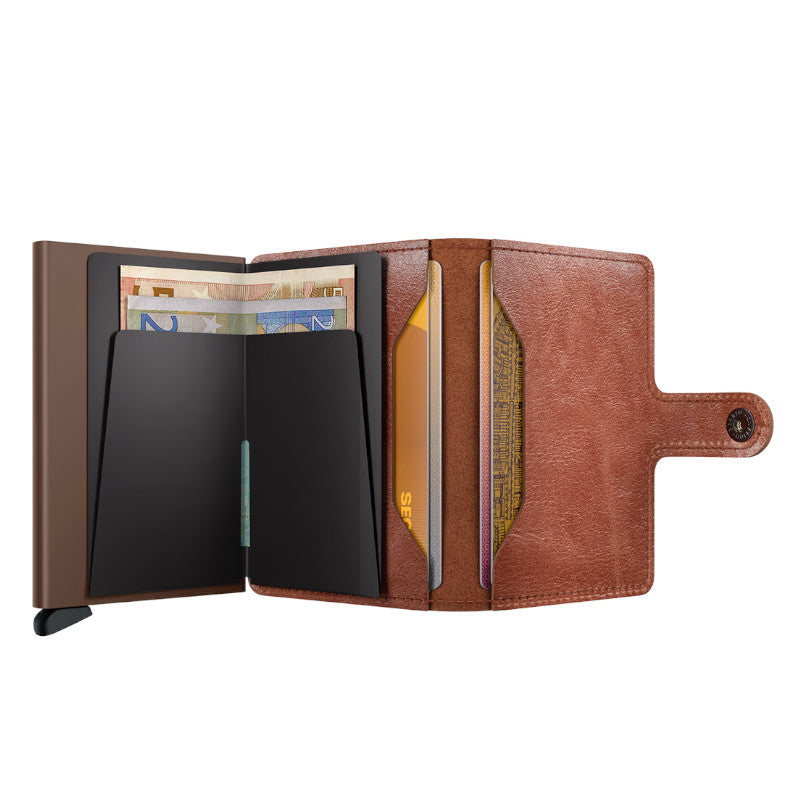 SECRID Portefeuille Miniwallet Vintage Cognac-Brown