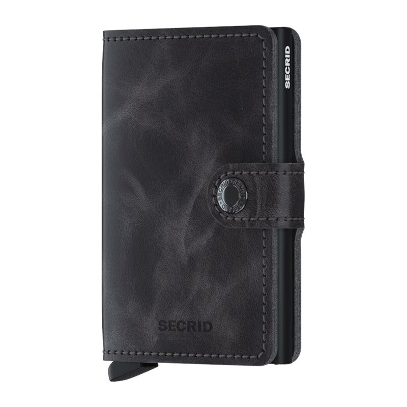 SECRID Portefeuille Miniwallet Vintage Grey-Black