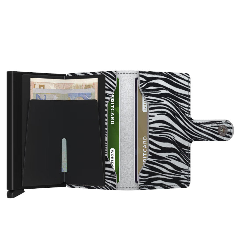 SECRID Portefeuille Miniwallet Zebra Light Grey