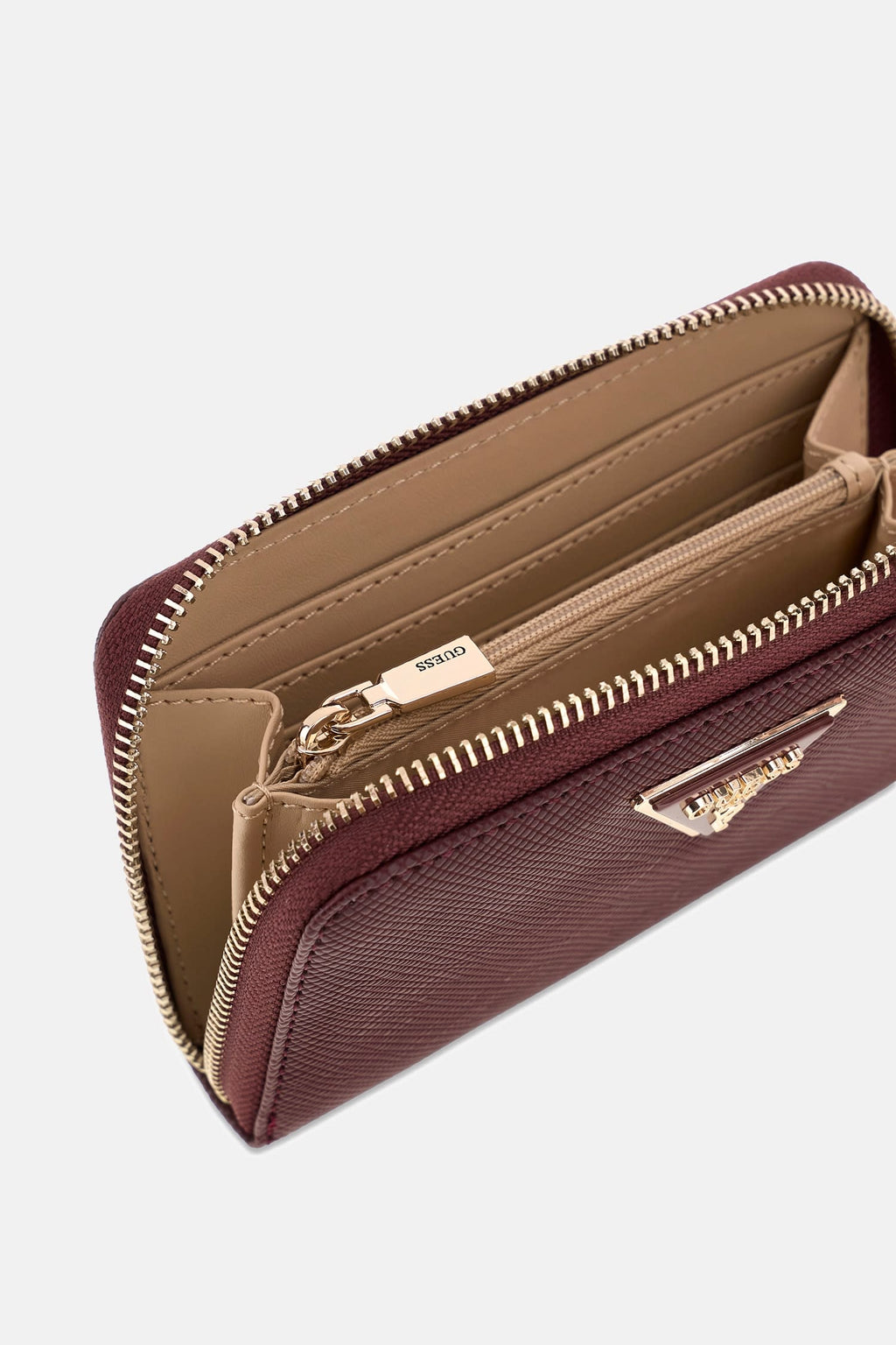 Burgundy - GUESS Laurel II SLG Medium Zip Around