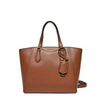 Marron - MICHAEL KORS Sac à main convertible en cuir Taryn