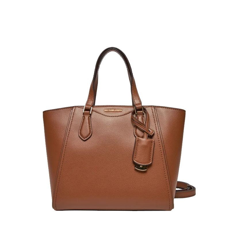 Marron - MICHAEL KORS Sac à main convertible en cuir Taryn