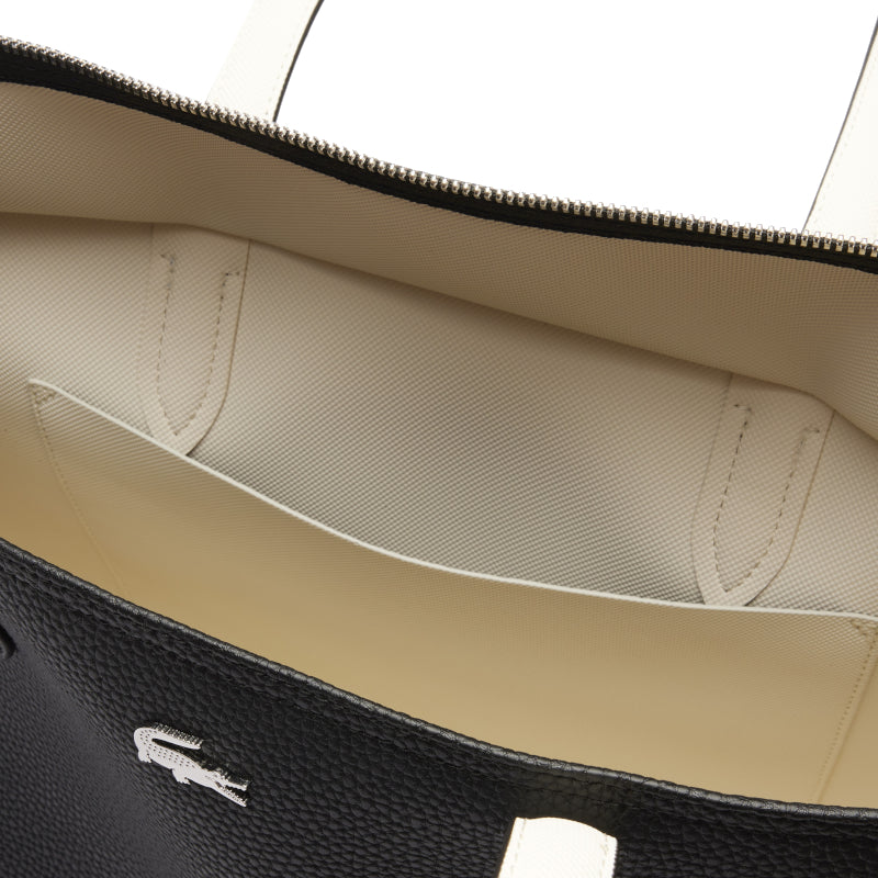 Noir - LACOSTE Sac cabas zippée Anna