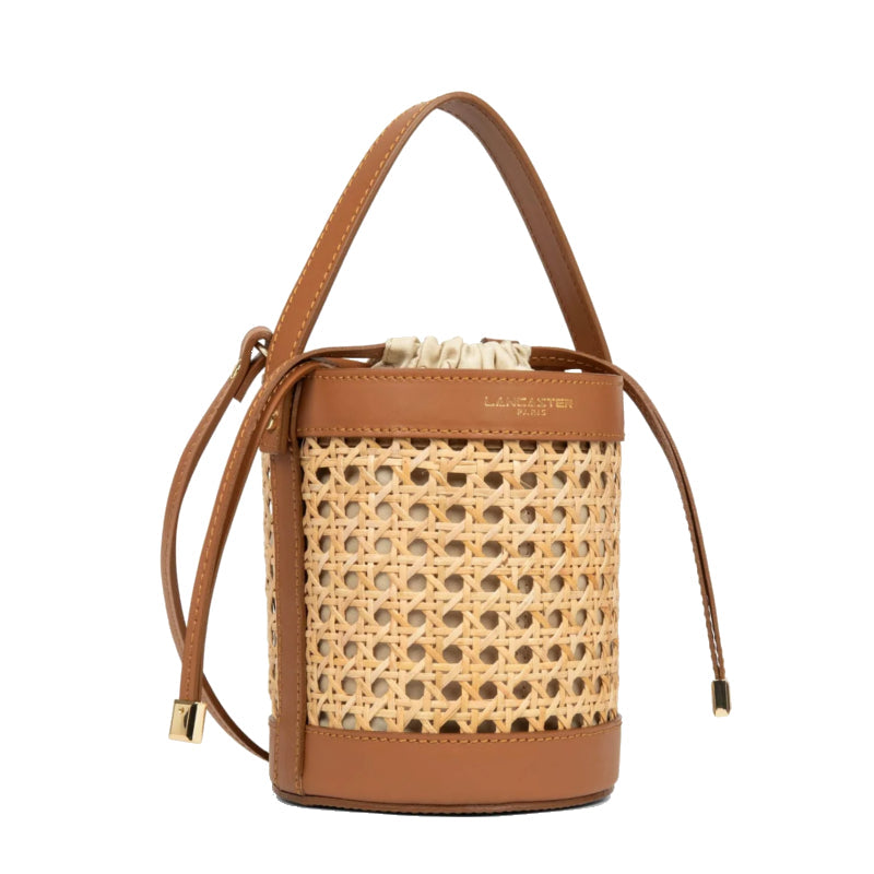 LANCASTER Petit sac seau Cannage Rotin