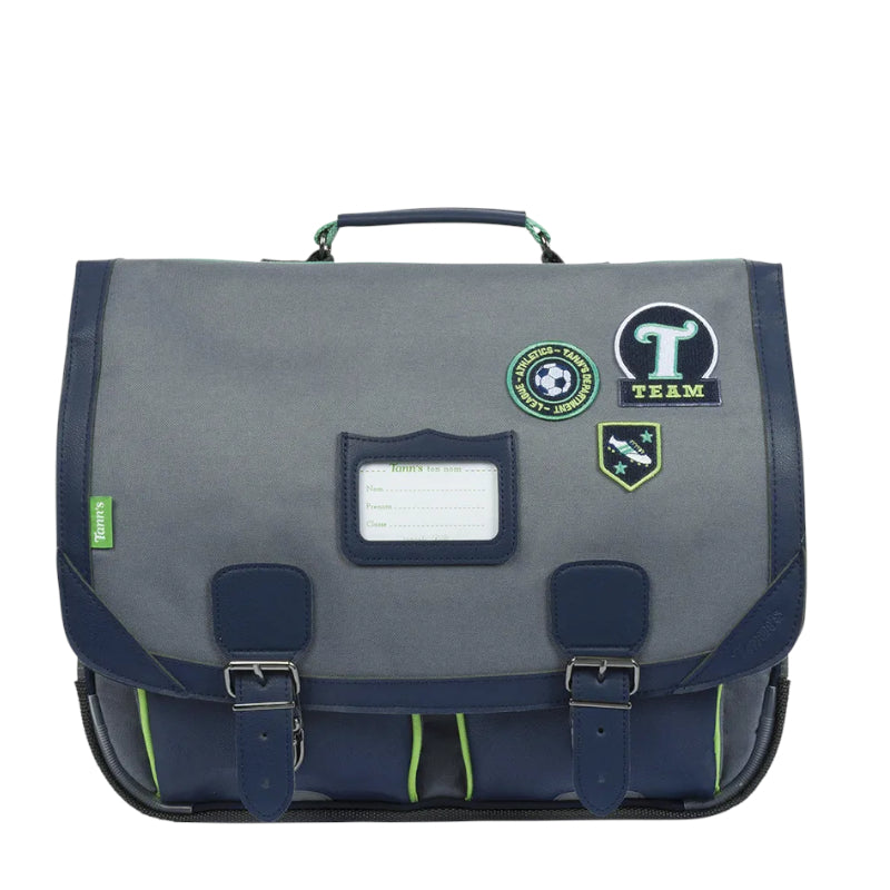 TANN'S Cartable Tiago gris 41cm
