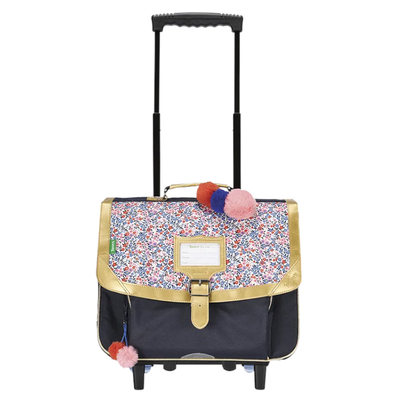 TANN'S Cartable trolley Antonia bleu 38cm