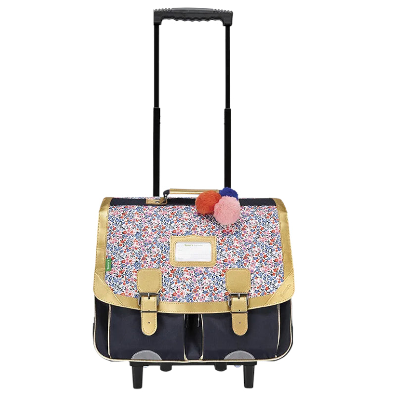 TANN'S Cartable trolley Antonia bleu 41cm