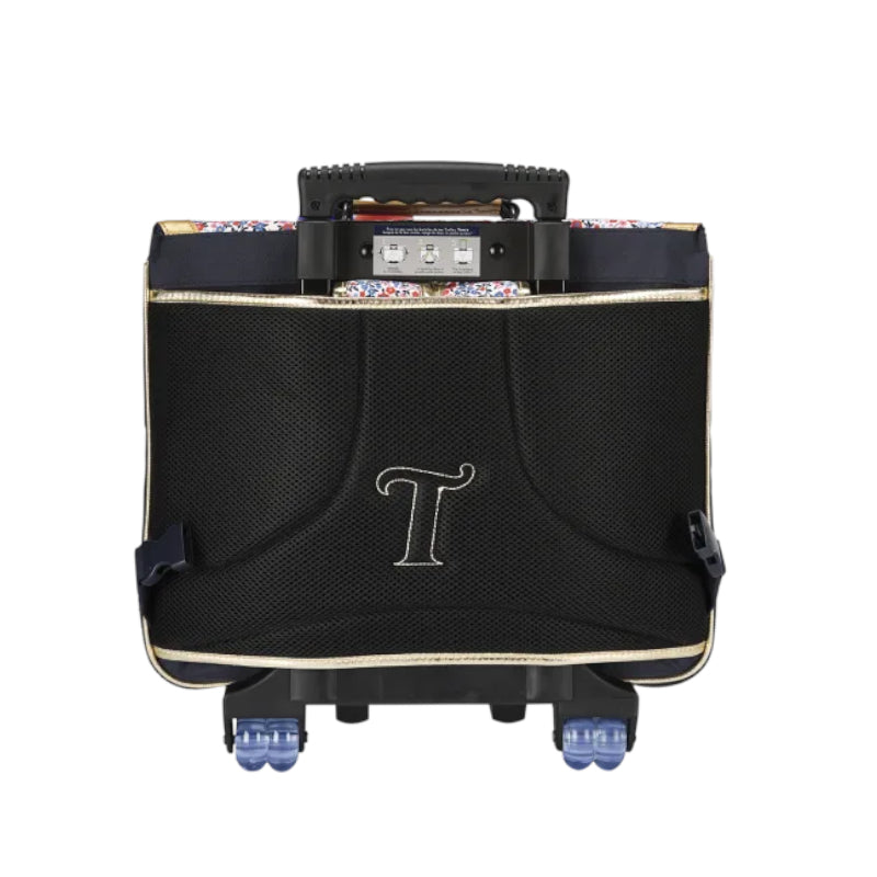 TANN'S Cartable trolley Antonia bleu 41cm