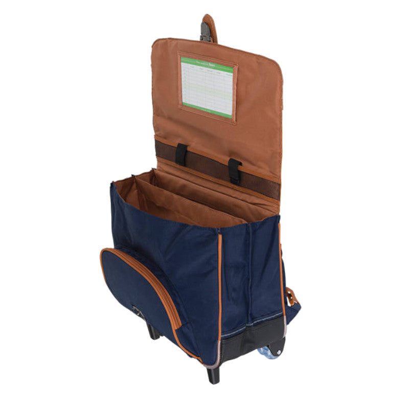 TANN'S Cartable trolley Camille bleu 38 cm