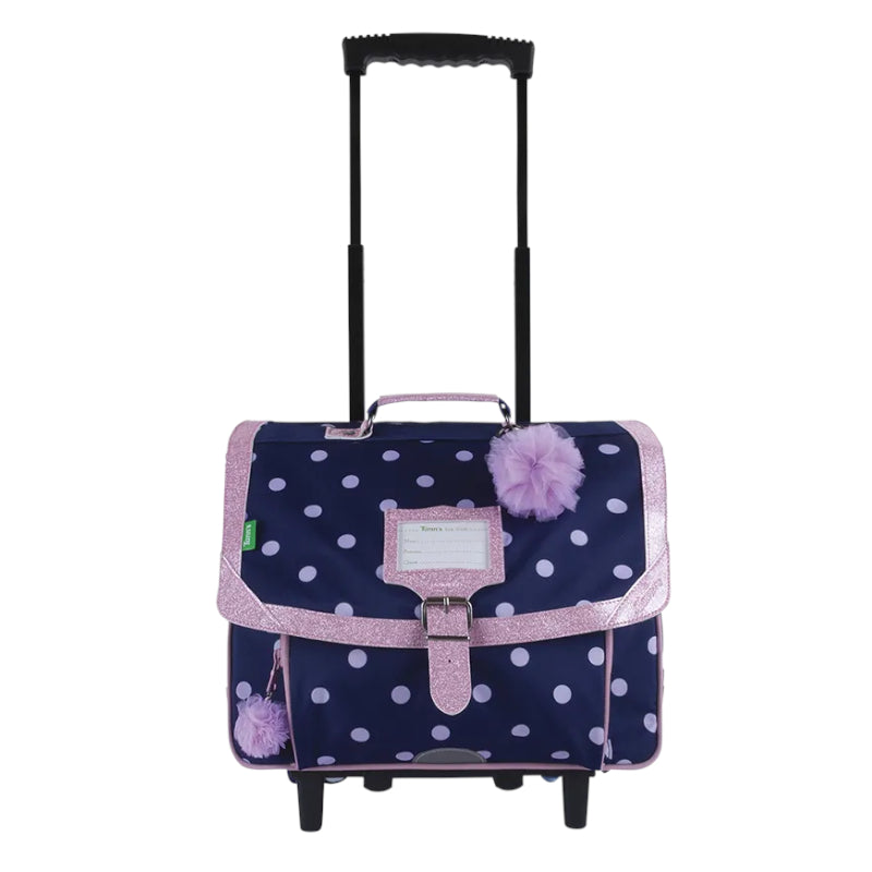 TANN'S Cartable trolley Romy bleu 38cm