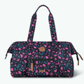 Cabaïa Sac de voyage Bowling Bag Surabaya, imprimé fleuri noir, vue de face