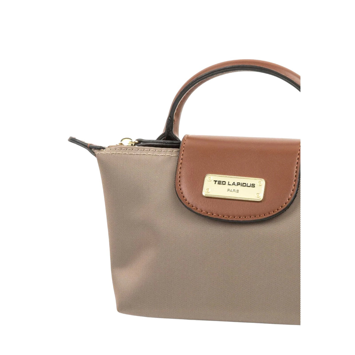 Naturel/Cognac - TED LAPIDUS Petit sac cabas Jaimie