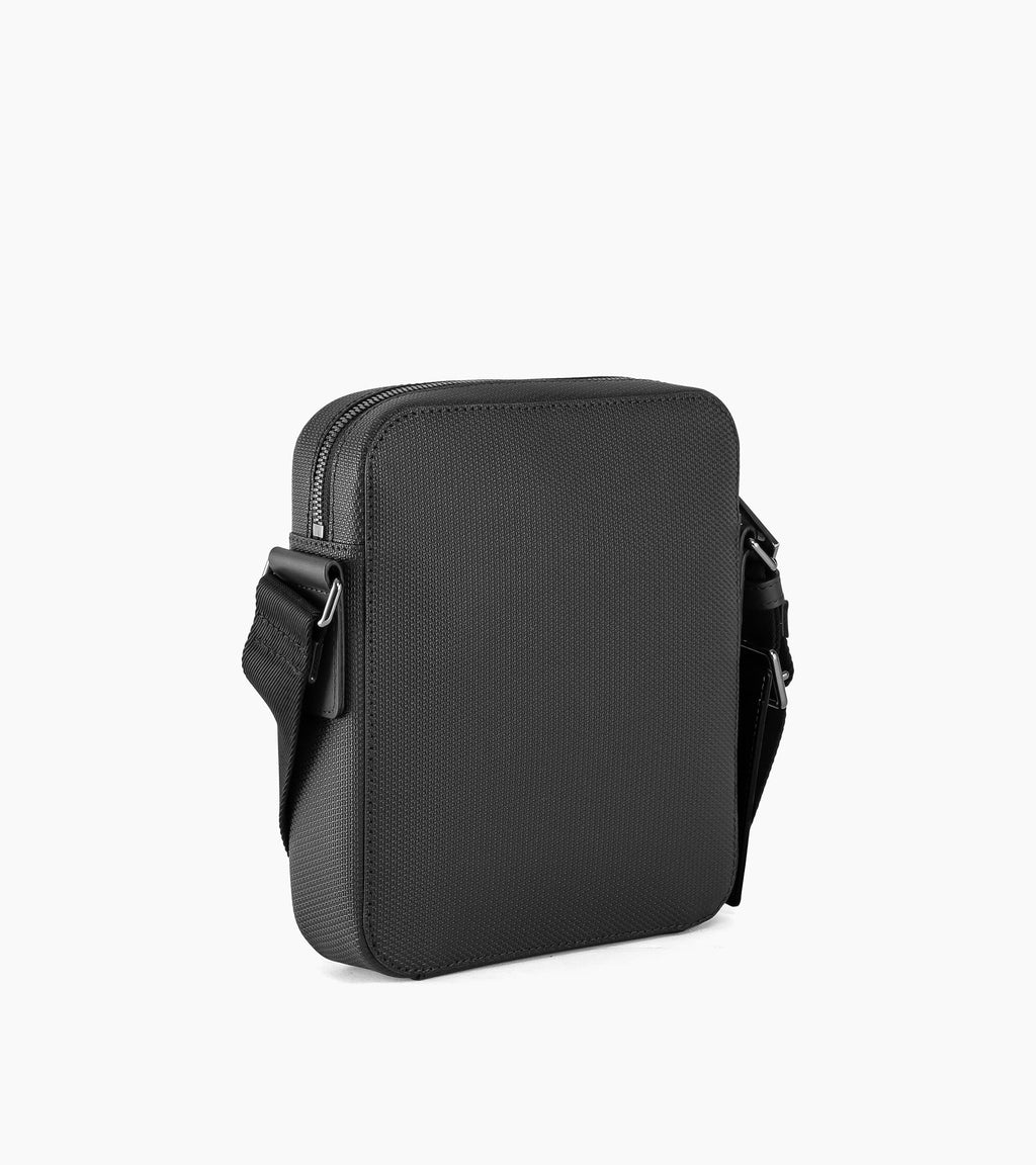 Noir - LE TANNEUR Petite sacoche zippée Emile en cuir signature T