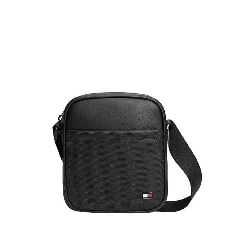 TOMMY HILFIGER Sac reporter perforé à bandoulière