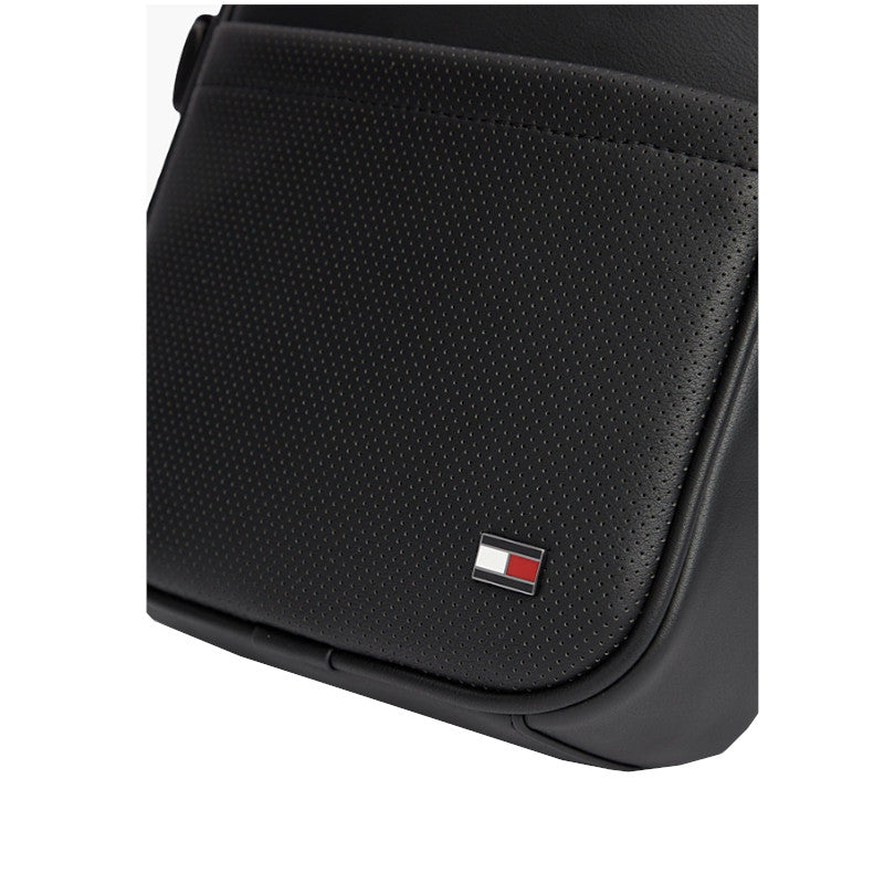 TOMMY HILFIGER Sac reporter perforé à bandoulière
