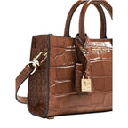 MICHAEL KORS Très petit sac à bandoulière Scarlett en cuir gaufré à motif crocodile
