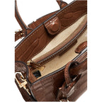 MICHAEL KORS Très petit sac à bandoulière Scarlett en cuir gaufré à motif crocodile