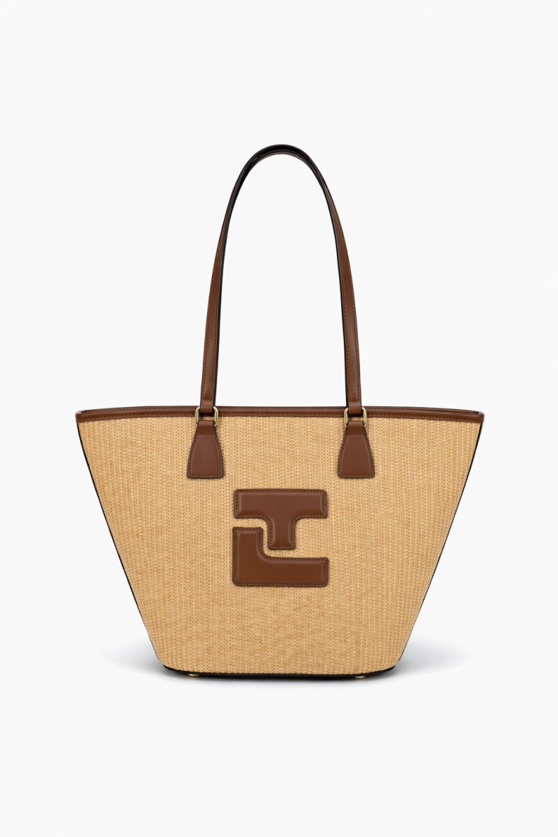 Beige/Cognac - TED LAPIDUS Sac porté épaule Nikita