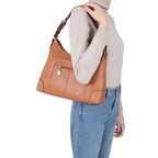 HEXAGONA Sac besace CUIR DE VACHETTE
