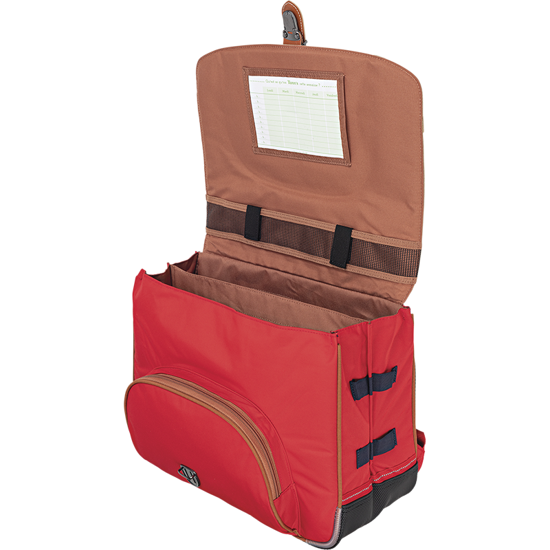 TANN'S Cartable Arthur bicolore 38cm poche gourde