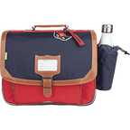 TANN'S Cartable Arthur bicolore 38cm poche gourde