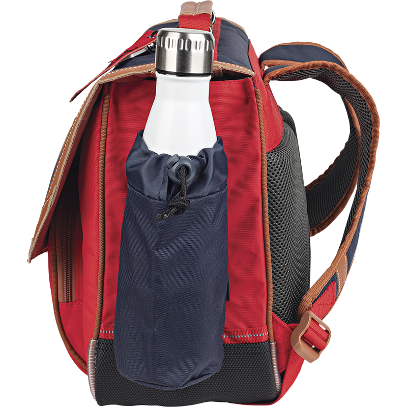TANN'S Cartable Arthur bicolore 38cm poche gourde