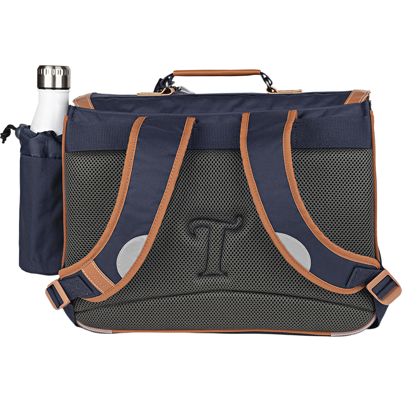 TANN'S Cartable Camille bleu 38cm poche gourde
