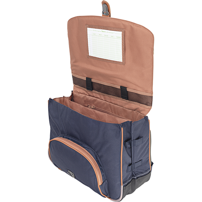 TANN'S Cartable Camille bleu 38cm poche gourde