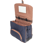 TANN'S Cartable Camille bleu 38cm poche gourde