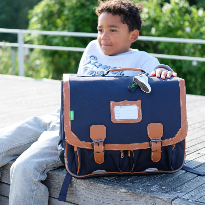 TANN'S Cartable Camille bleu 38cm poche gourde